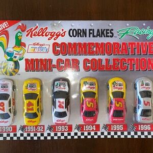 1996 Kelloggs Racing Nascar Champion Commemorative Mini-Car set of 6 - 1990-1996